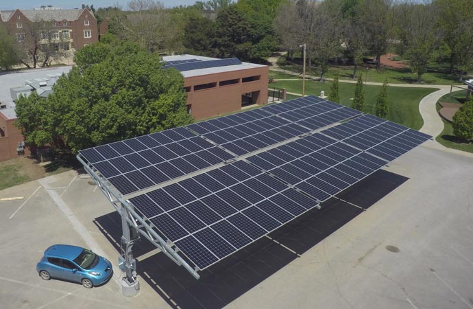 Bethel College solar panels